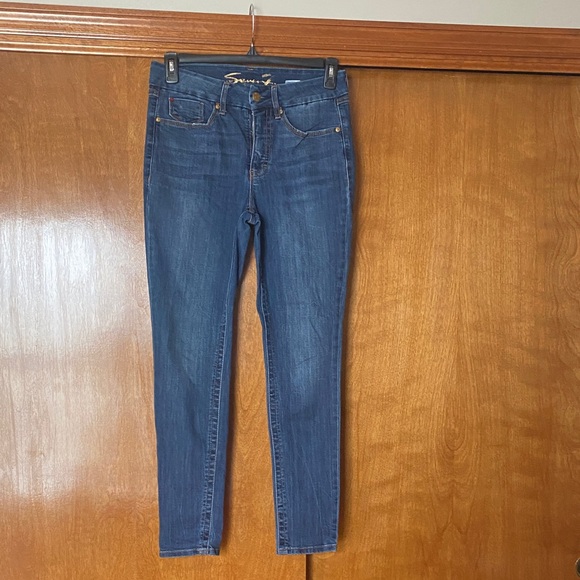 Seven7 Dark Blue Skinny Jeans - Picture 1 of 2